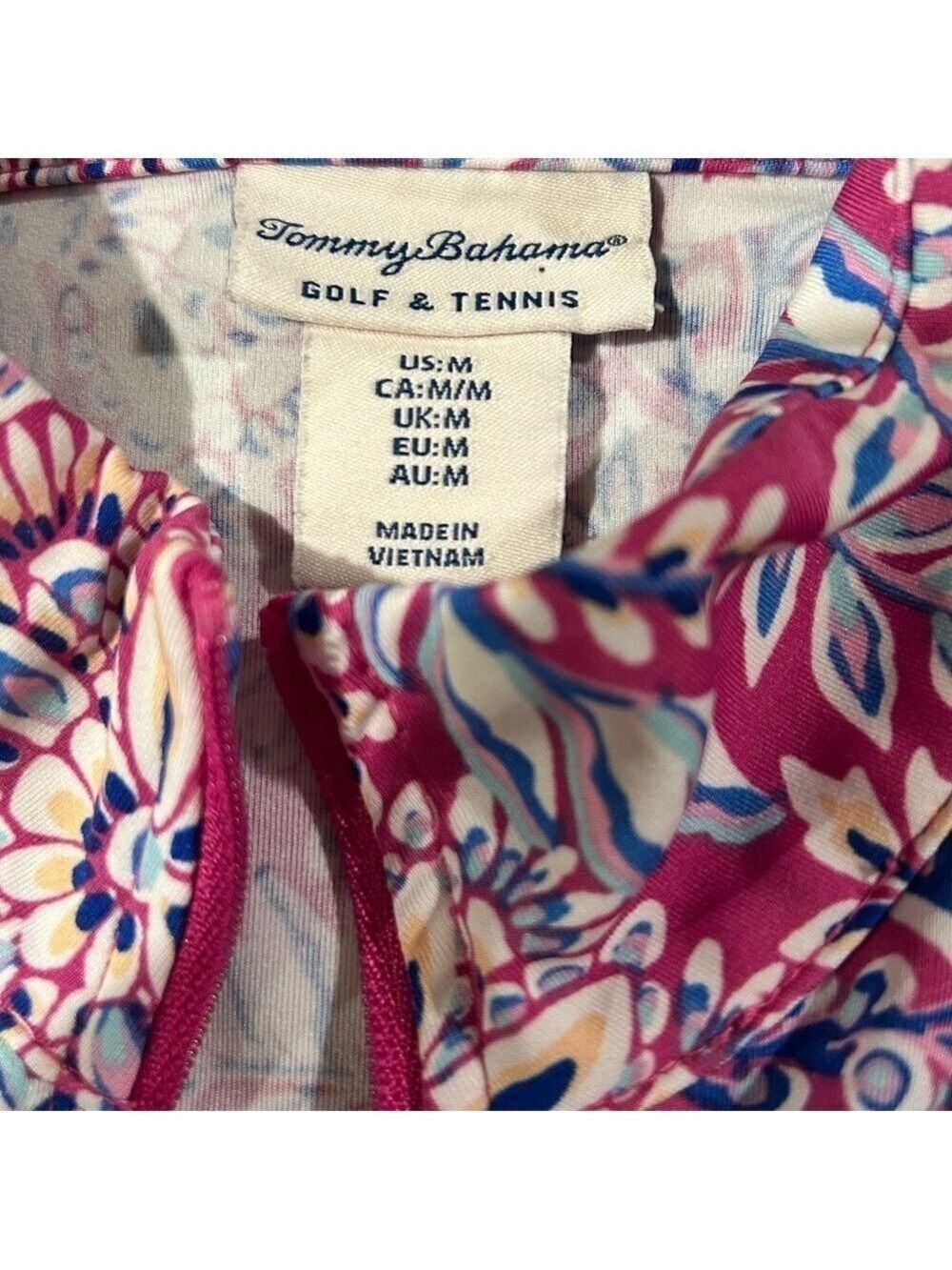 TOMMY BAHAMA Island Zone Collection Long Sleeve Full Zip Golf Tennis Jacket Sz M - Picture 4 of 5